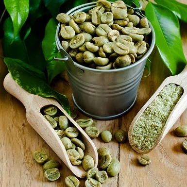Green coffee beans