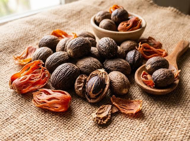 Indonesian nutmeg and spices